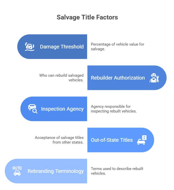 salvage title factors in different states