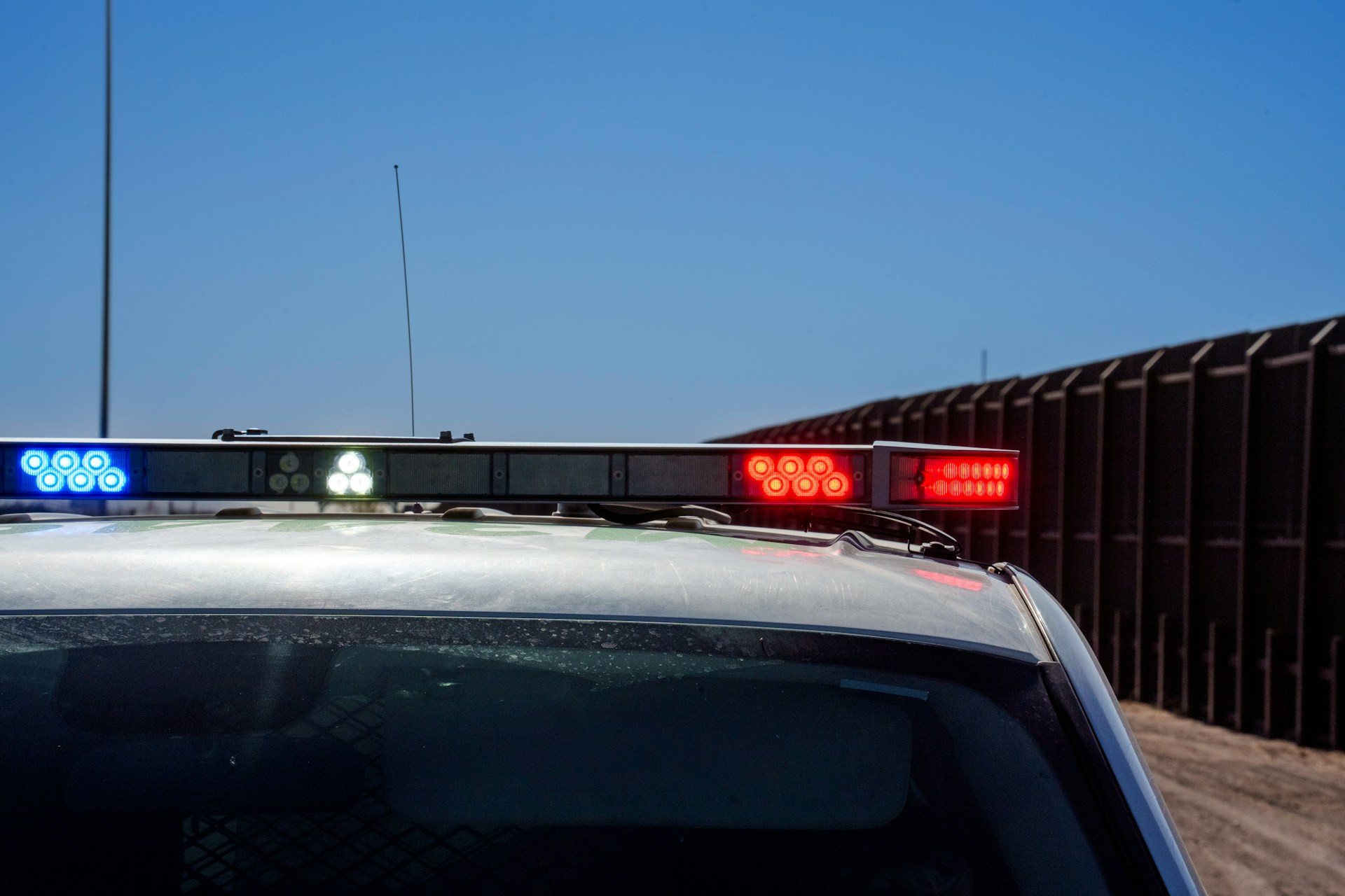 techo de un coche de policía